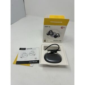 EarFun Clip Open-Ear Wireless Earbuds Bluetooth Fast Pair Ear-hook Gray